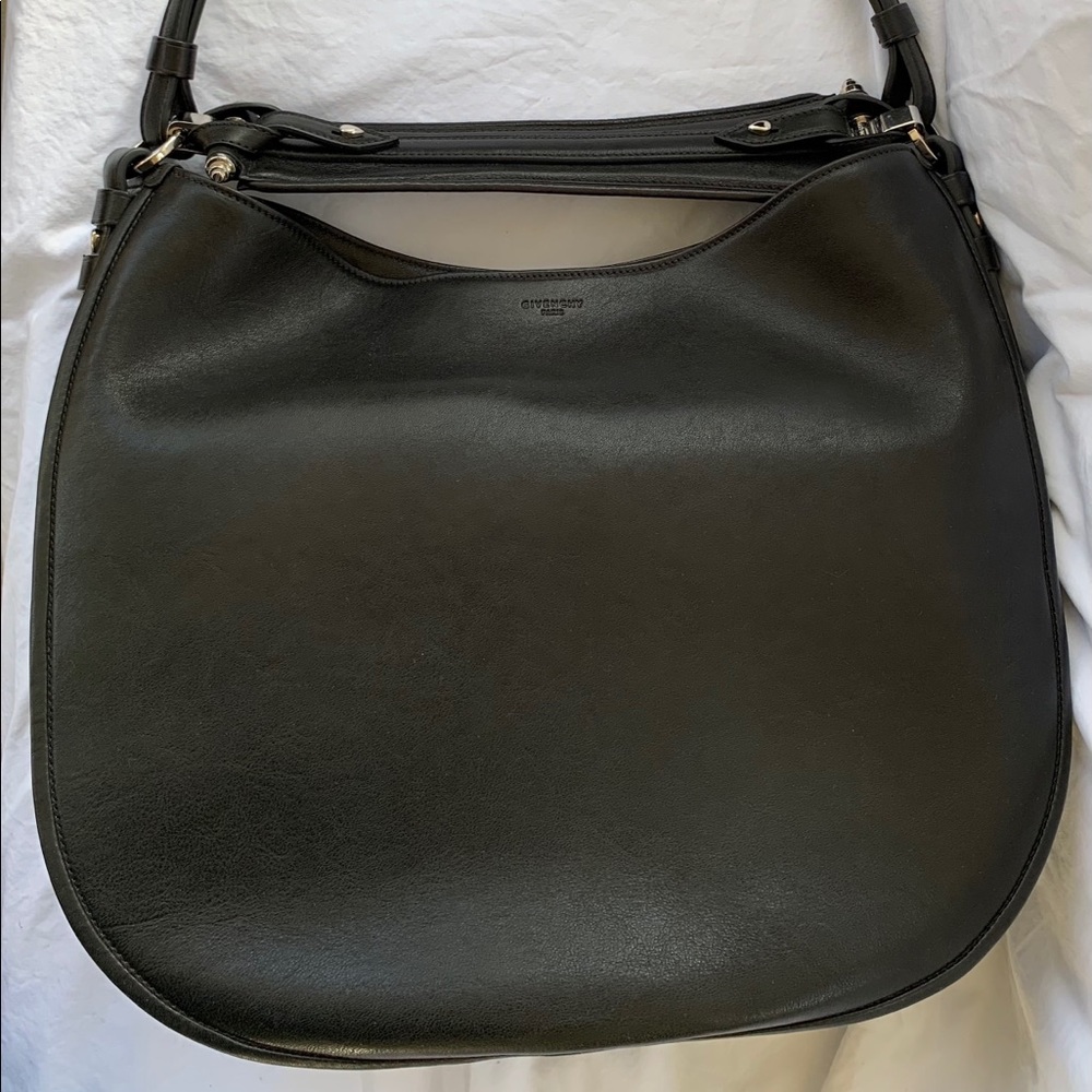 GIVENCHY Obsedia Medium Hobo Shoulder Bag Black